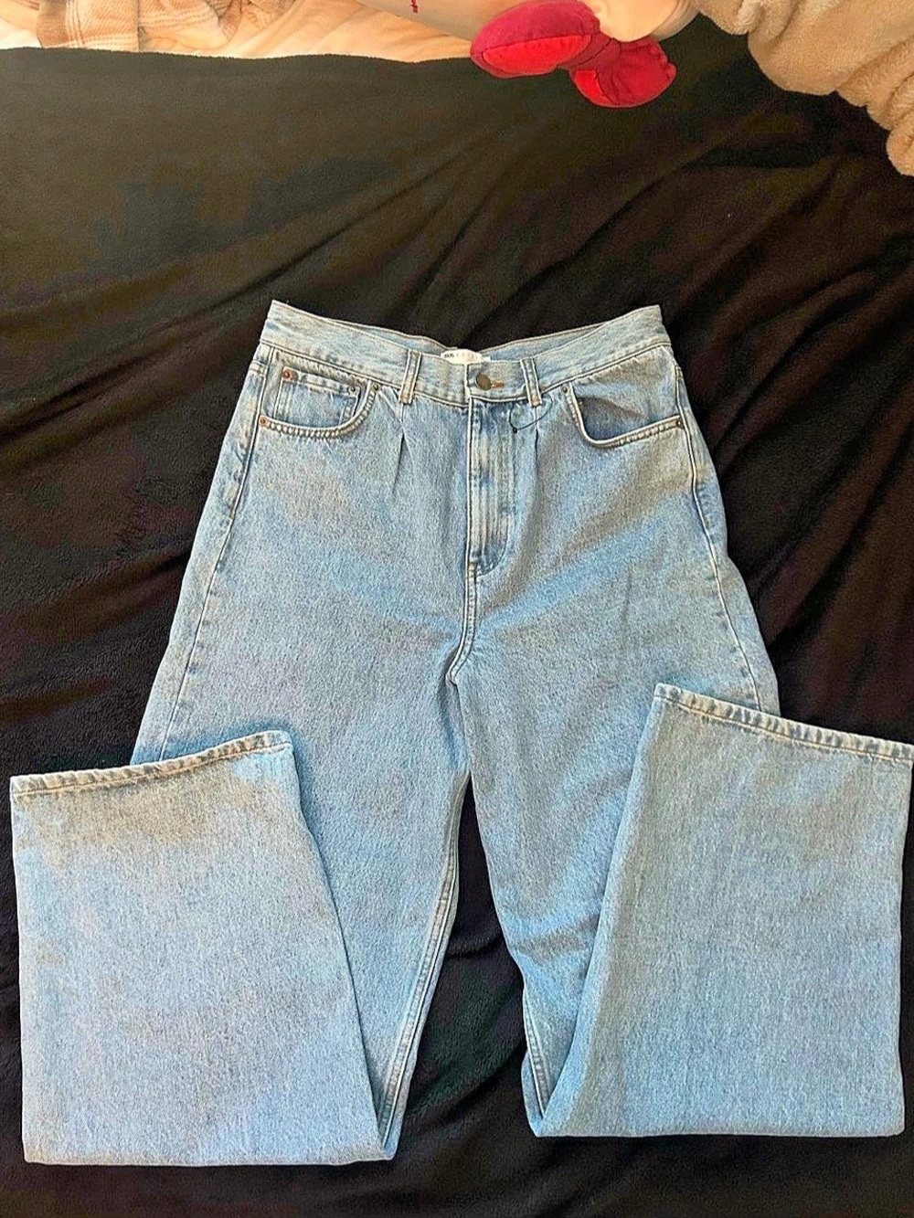 ASOS Edition Blue Straight Leg Jeans